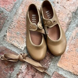 Bloch Tan Kids Tap Shoes EUC